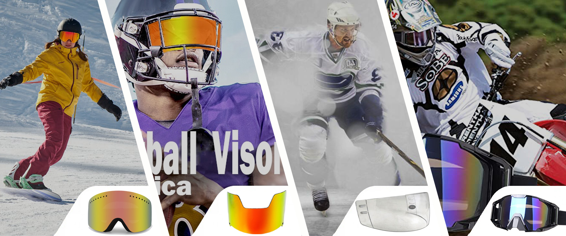 Fabbrica di visiere per hockey su ghiaccio